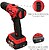 Berbequim Aparafusador 20 V. COM 2 Velocidades e Percutor. Bateria 20 Ah. Binário de Aperto 35 Nm. Berbequim Aparafusador 20 V. COM 2 Velocidades e Percutor. Bateria 20 Ah. Binário de Aperto 35 Nm - imagem 4
