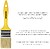 Paletina Profissional Cerdas Brancas Largura 30 mm. Cerdas Naturais Cabo Plástico Ergonómico, Pincel Pintor, Pincel Pintura Paletina Profissional Cerdas Brancas 30 mm - imagem 4