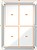 Vitrina Externa Nobo 4 Folhas A4 Superfície Magnética Branca 532x692x45mm Segura em Alumínio - imagem 5