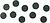 Pack de 10 Ímanes para Quadros Brancos Preto 13MM 1915284 - imagem 5
