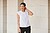 Blusa de senhora com colarinho plissado H597 - imagem 5