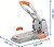 Taladro Perforador HDC150 Rapid para Chapas Grossas - Até 150 Folhas - 2 Furos - Punções 6mm - Cor Prata/Laranja - imagem 5