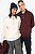Sweatshirt eco-responsável 1/2 fecho com gola tipo polo com ombros descaídos unissexo NS432 - imagem 6