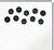 Pack de 10 Ímanes para Quadros Brancos 1.5KG Preto 38MM 1915305 - imagem 6