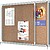 Nobo Premium Plus Vitrina de Porta Corredoura com Fundo de Cortiça 8xA4 Folhas - Tamanho 925x668mm - Superfície Auto-Reparável - Cor Natural - imagem 6