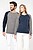 Sweatshirt BIO bicolor de homem com decote redondo e mangas raglan K491 - imagem 7
