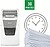 Leitz IQ 150 Autoalimentação P4 Trituradora Automática de Papel Corte em Partículas P-4 - Autoalimentação 150 Folhas, Manual 8 Folhas - Cesto de 44L - Cor Branca 80130000 - imagem 7