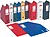 Porta revistas em PVC, DIN A4. Lombada 75 mm. : azul : venda multiplos 10 uni es56005 - imagem 7