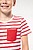 T-shirt às riscas de criança estilo marinheiro de manga curta com bolso K379 - imagem 8