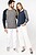 Sweatshirt BIO bicolor de homem com decote redondo e mangas raglan K491 - imagem 8