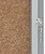 Vitrina Nobo para 9 Folhas A4 com Superfície de Cortiça - 1000x752x37mm - Porta de Vidro de Segurança - Moldura de Alumínio - Cor Natural - imagem 9