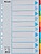 Separador cartão 200 gr 10 pestanas. A4 : multicor : venda multiplos 10 uni es100193 - imagem 1