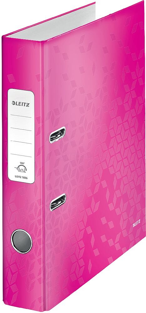 Pasta Arquivo Leitz WOW DIN A4. Lom. 50 mm. : rosa : venda multiplos 10 uni es10060023