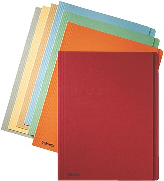 es1033413 : Cx. 100 Capas simples cartão 275 grs. Din A4 : laranja : venda multiplos 100 uni