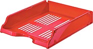 Esselte Transit Bandeja Portadocumentos - Formato Vertical ou Escalonado A4 - Espaço para Etiqueta Identificativa - Cor Vermelha