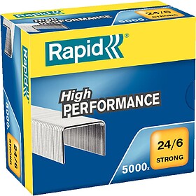 Caixa Rápida e Resistente de 5000 Grampas 24/6 - Até 30 Fo...