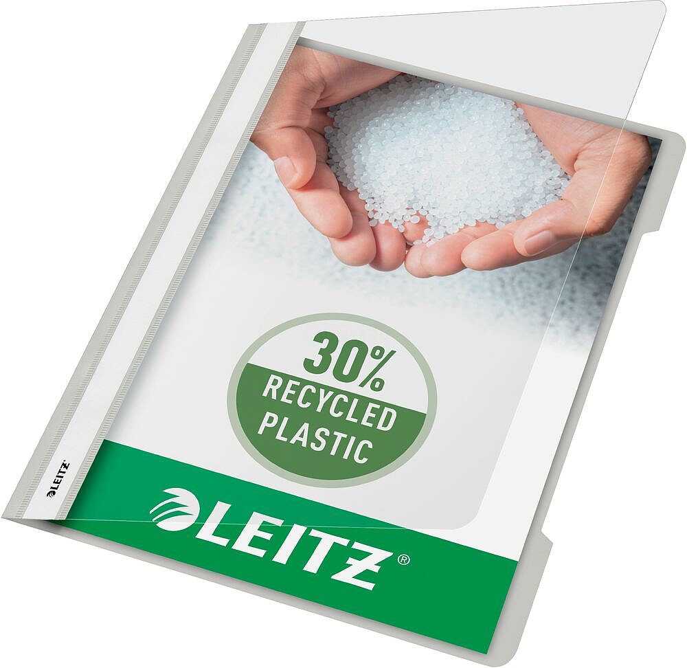 Cx. de 25 classificadores Leitz pvc Din A4 : cinza es41910085