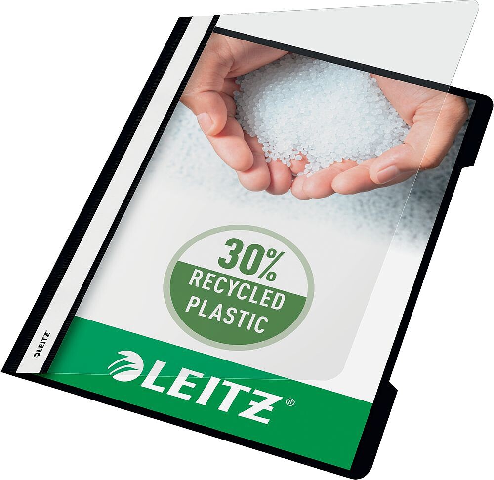 Cx. de 25 classificadores Leitz pvc Din A4 : preto es41910095