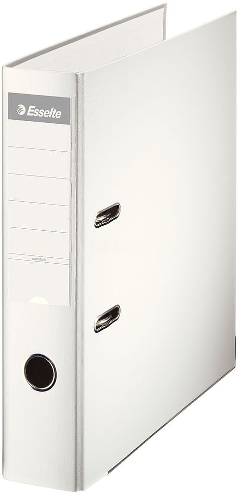 Esselte Arquivo de Alavanca Formato A4 - Lombada 75mm - Porta-Cartões em Lombada - Capacidade para 500 Folhas - Cor Branca 42329