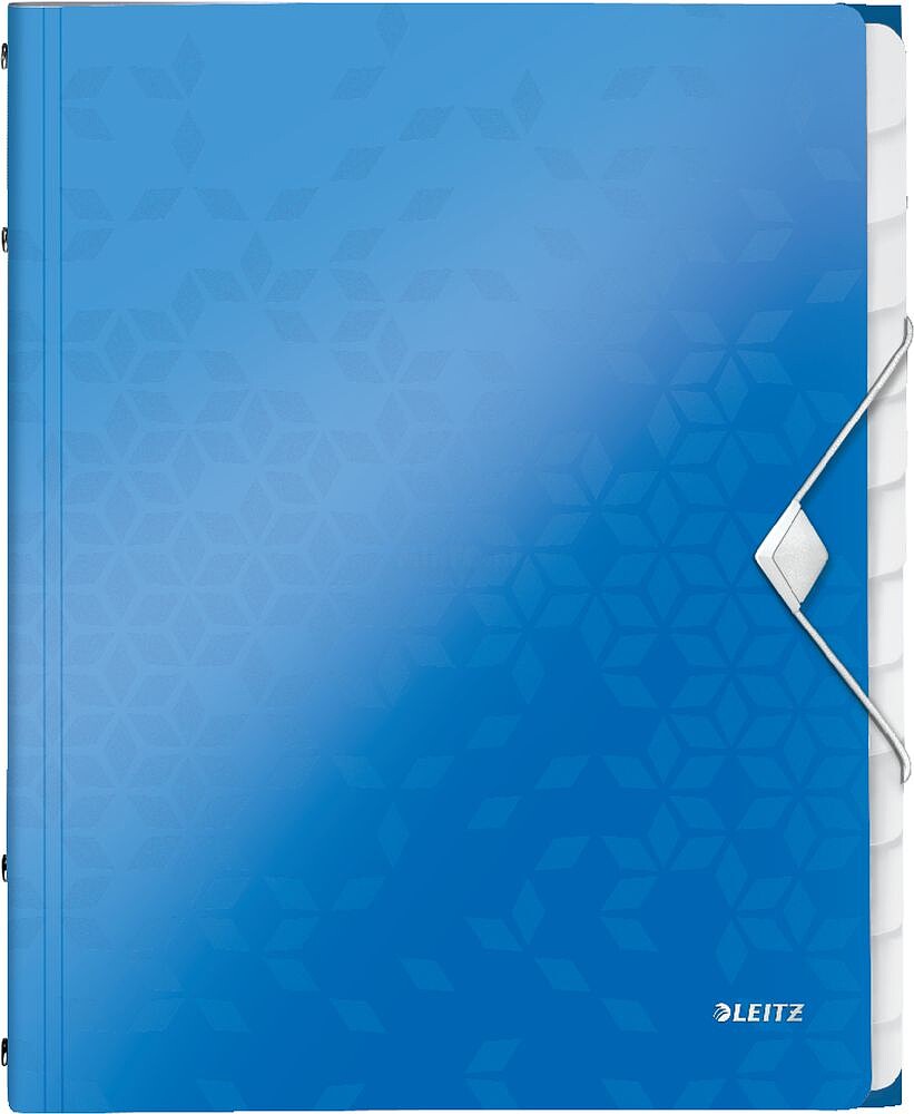 Pasta com 12 separadores, cap 200 fls. Formato A4 - NEW : Azul (Venda multiplos 4) es46340036