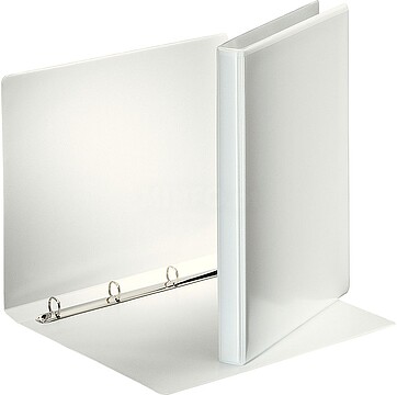 Esselte Pasta Canguru com 4 Anéis de 16mm - Formato A4 - 2 Bolsos Exteriores - Certificado FSC - Cor Branca 49700