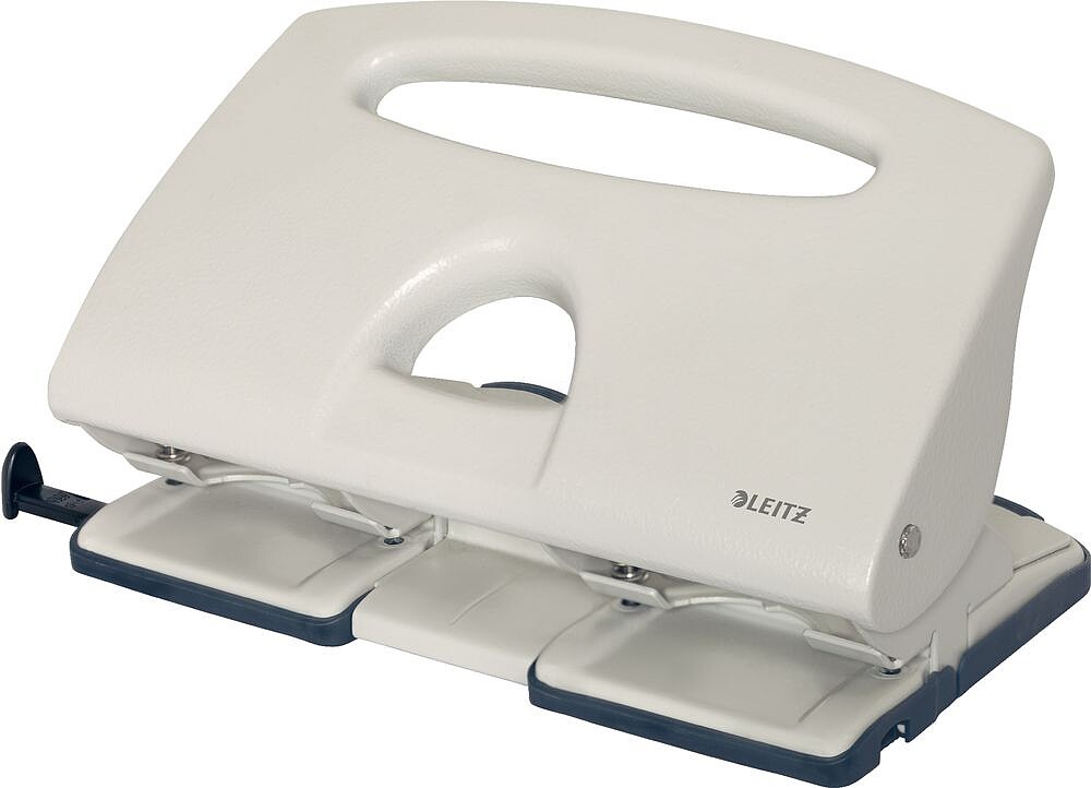 Furador Leitz Mod. 5132 - 40 fls (4 furos) : cinza claro es51320085