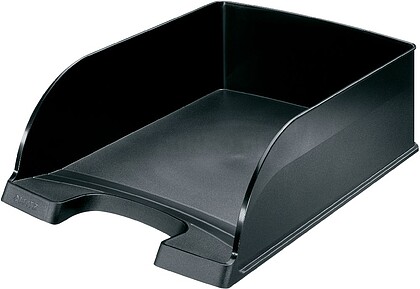 Leitz Plus Jumbo Bandeja Portadocumentos de Grande Capacidade - Formato Vertical A4 - Até 8uds Empilháveis - Cor Preta 52330095