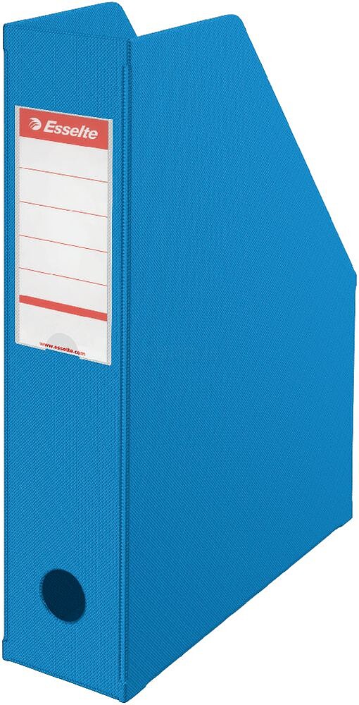 Porta revistas em PVC, DIN A4. Lombada 75 mm. : azul : venda multiplos 10 uni es56005
