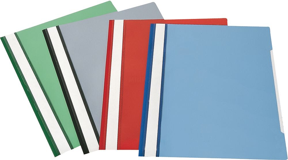 Pack 10 dossiers pvc fastener . A4 : azul : venda multiplos 5 pks uni es58285
