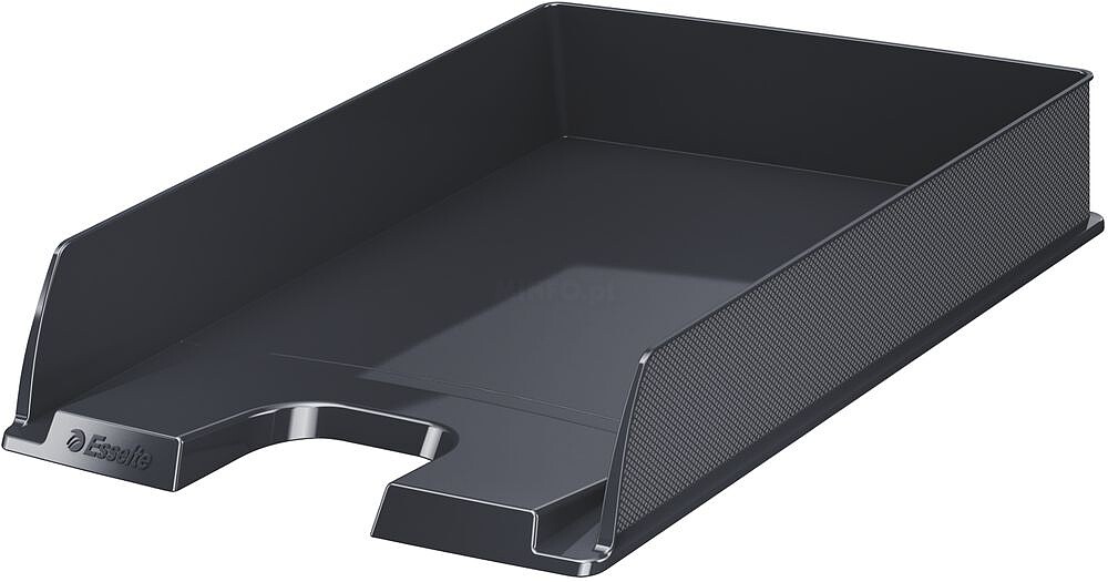Esselte Europost Vivida Bandeja Portadocumentos - Formato Vertical - A4 - Espaço para Etiqueta Identificativa - Cor Preta 623605