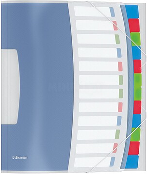 es624030 : Classificador 12 separadores. PP. A4 VIVIDA : sortido : venda multiplos 20 uni