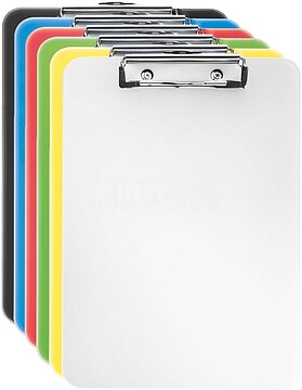 Esselte Vivida Pasta com Clipe Metálico A4 - Capacidade para 80 Folhas - Poliestireno Opaco Resistente - Gancho para Pendurar - Cores Sortidas