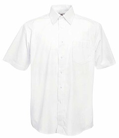 FL651160B00M Poplin Men : Branco M Camisa Poplin manga curta...