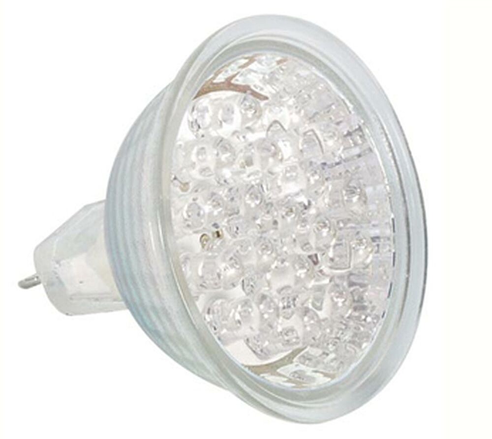 Lampada LED 1W branco quente (2800-3500K) 12VAC - MR16 Venda Multiplos: 0 Unid G-LAMPL12MR16WW50