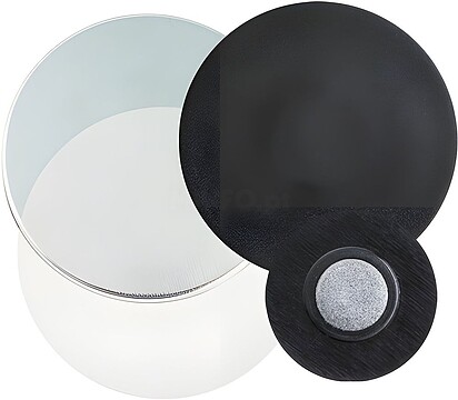 CH-Ø38-R : Cinza Claro PK_100 Crachá CH-038-R magnético (Ø38mm) - Pack 100un GX710140P
