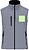 Colete Handricks Tripla Camada. Exterior: Soft Shell, 94% Poliéster RPET/ 6% Elastano. Interior: 100% Poliéster Micropolar RPET. 340 g/ m2 Resistente ao Vento e à Água 21295 - imagem 2