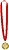 Medalha Binea Metal/ Poliéster 21541 - imagem 2