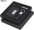 Set Fraxen Poliéster 300D RPET/ Metal Porta-Cartões 1 Compartimento. Esferográfica. Porta-Chaves 21604 - imagem 2