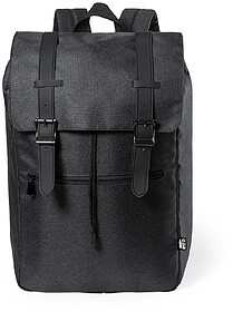 Mochila Budley Poliéster 300D RPET Acolchoada. Bolso Acolch...