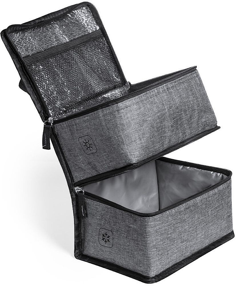 Bolsa Refrigeradora Stacy Poliéster 600D RPET/ PEVA/ Alumínio 2 Compartimentos 1247