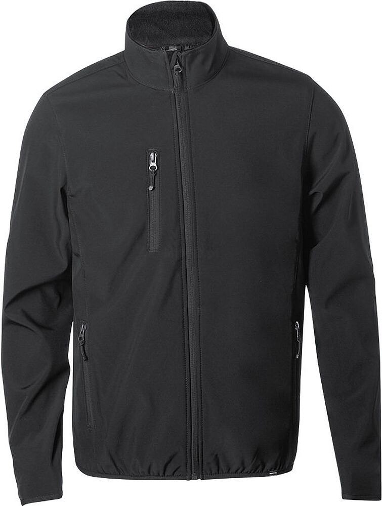 Casaco Scola Exterior: Soft Shell, 92% Poliéster RPET/ 8% Elastano. Interior: 100% Poliéster Microfleece RPET. 300 g/ m2 Resistente ao Vento e á Água 1305