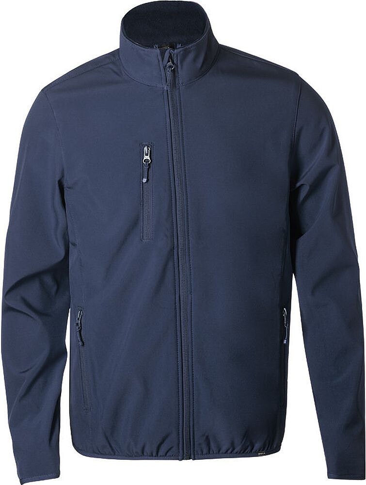 Casaco Scola Exterior: Soft Shell, 92% Poliéster RPET/ 8% Elastano. Interior: 100% Poliéster Microfleece RPET. 300 g/ m2 Resistente ao Vento e á Água 1305