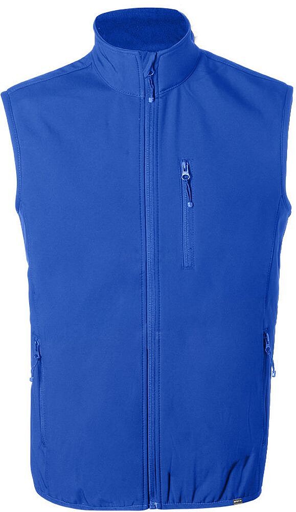 Colete Jandro Exterior: Soft Shell, 92% Poliéster RPET/ 8% Elastano. Interior: 100% Poliéster Microfleece RPET. 300 g/ m2 Resistente ao Vento e á Água 1306