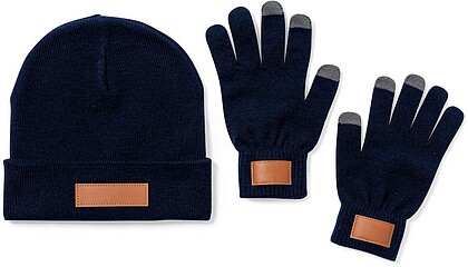 Set Prasan Acrílico Gorro e Luvas Táteis. Tamanho Único. Adulto 1805
