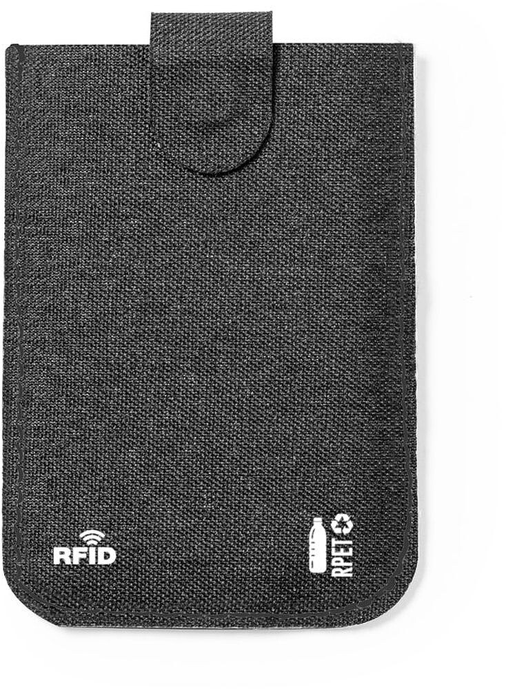Porta-Cartões Guarex Poliéster RPET Protetor RFID. 5 Compartimentos 1902