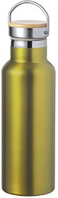 Garrafa Térmica Naxel Aço Inox/ Bambu 500 ml AMARELO S/T