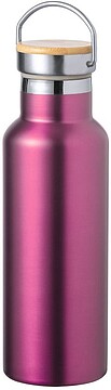 Garrafa Térmica Naxel Aço Inoxidável/ Bambu 500 ml 1936
