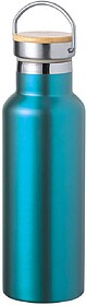 Garrafa Térmica Naxel Aço Inox/ Bambu 500 ml AZUL CLARO S/...