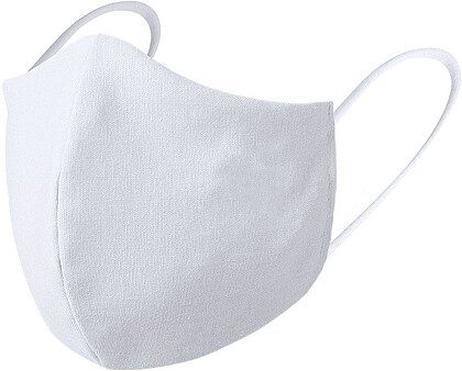 Máscara Higiênica Reutilizável Exterior: 45% Algodão/ 55% Poliéster. Camada intermediária: Meltblown (TNT Polipropileno). Interior: 100% Algodão com Tratamento Antimicrobiano HeiQ Viroblock NPJ03 2577