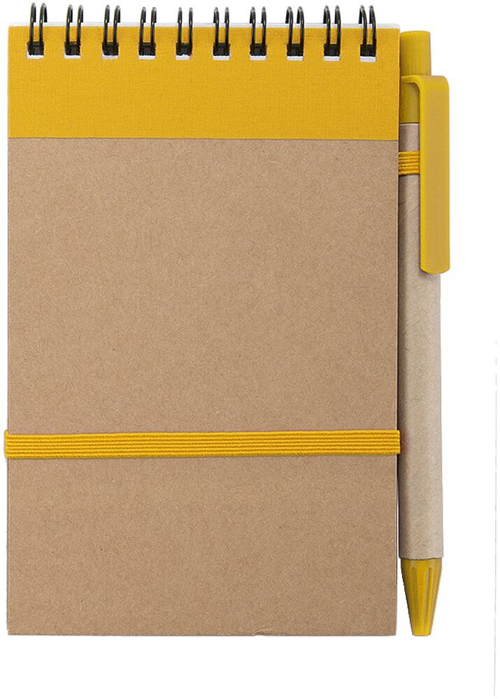 Caderno Ecocard Cartão Reciclado Capa Rígida. 70 Folhas. Esferográfica Cartão Reciclado Incluída 3190